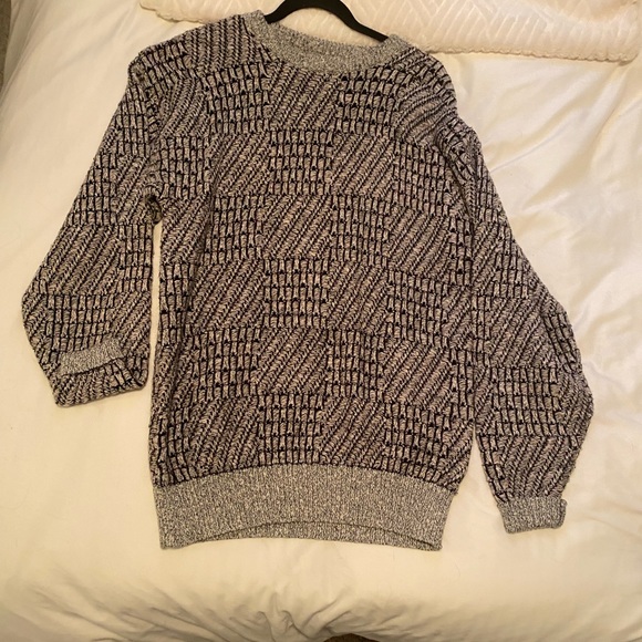 checkerboard grandpa sweater - Picture 1 of 2